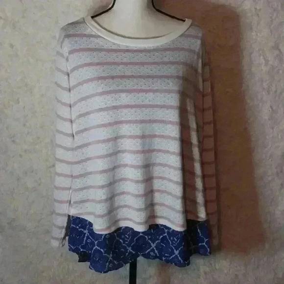Matilda Jane Women's Sweet Indulgence Pointelle Top Sz XLarge Heart to H… - Picture 2 of 9